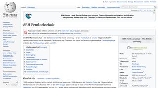 SRH Fernhochschule – Wikipedia