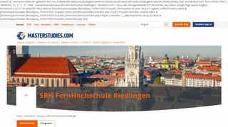 SRH FernHochschule Riedlingen in Germany - Masterstudies.com