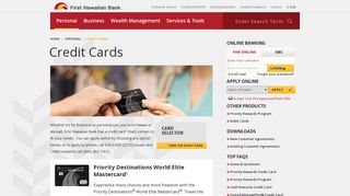 Hawaii Credit Cards, Offers, Apply for a Credit ... - First Hawaiian Bank