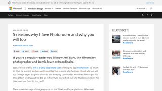 5 reasons why I love Fhotoroom and why you will too - Windows Blog