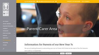 Parent/Carer Area | Forest Hill School
