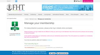 Manage your membership | Federation of Holistic Therapists Directory ...