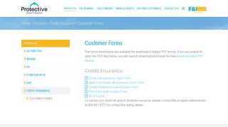 Customer Forms - Protective Asset Protection