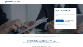 FIA Login - FundsIndiaAdvisor