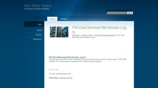 www.ibsnetaccess.com: FIA Card Services Net Access: Log In