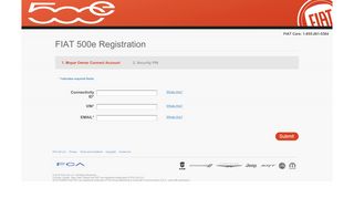 FIAT 500e Registration