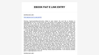 PDF Ebook Fiat E Link Entry - authem library.herokuapp.com library