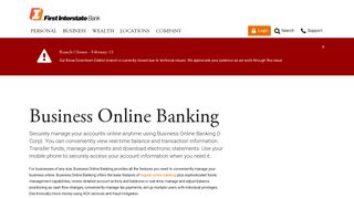 Business Online Banking | First Interstate Bank