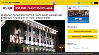 bne IntelliNews - Bulgarian opposition warns FIBank could collapse as ...
