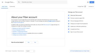 About your Fiber account - Google Fiber Help - Google Support