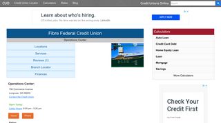 Fibre Federal Credit Union - Longview, WA - Credit Unions Online