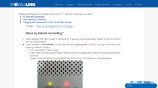 FTTH - Changing Wi-Fi password for WorldLink Fiber Service