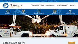 Welcome to Morristown Utility Systems