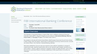 FIBI International Banking Conference - Banking and Payments ...