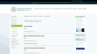 FIBI Members - Banking and Payments Federation Ireland