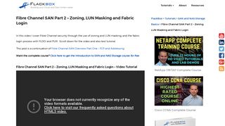 Fibre Channel SAN Part 2 - Zoning, LUN Masking and Fabric Login ...