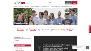 FIC - Student profiles - Fraser International College
