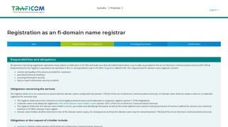 Registration as an fi-domain name registrar - Viestintävirasto