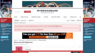 Epub and pdf Magazines | MyBroadband