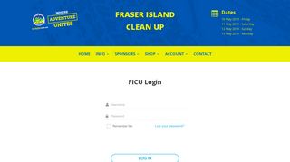 FICU Login - Fraser Island Clean Up
