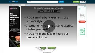 Why use FIDDS? FIDDS are the basic elements of a writer's style. - ppt ...