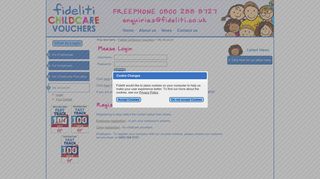 Fideliti Childcare Vouchers - Login