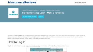 Fidelis Insurance Login | Make a Payment - Insurance Reviews