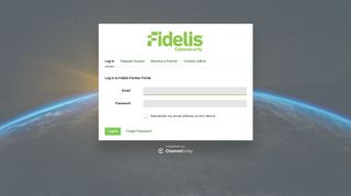 Fidelis Partner Portal: Log In