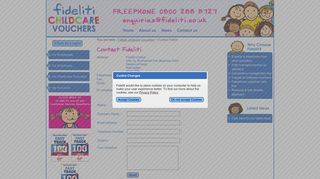 Fideliti Childcare Vouchers - Contact Us