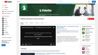 Fidelity Clearing & Custody Solutions - YouTube