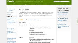 SIMPLE IRA Plans - Fidelity - Fidelity Investments
