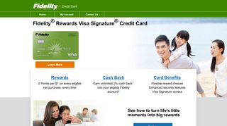 Fidelity® Rewards Visa Signature® Credit Card