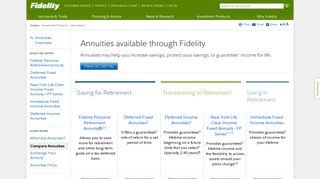Compare Annuities - Fidelity