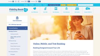 Online, Mobile, and Text Banking - Fidelity Bank