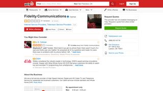 Fidelity Communications - 31 Reviews - Internet Service Providers ...