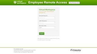 Employee Remote Access Help - Fidelity Employee Remote Access