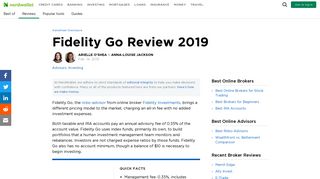 Fidelity Go Review 2019 - NerdWallet