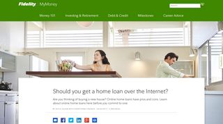 Getting A Home Loan Online - Fidelity - Fidelity Investments
