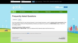 Frequently Asked Questions - Fidelity Investments