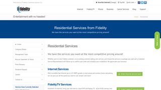 Residential Services - Fidelity Communications Co.