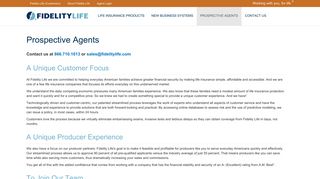Fidelity Life - Term Life Insurance > For Agents > Prospective Agents