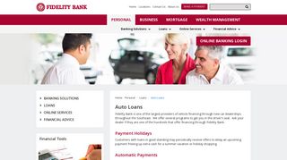 Fidelity Bank - Fidelity Bank Auto Loans