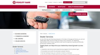Fidelity Bank - Fidelity Bank Dealer Services