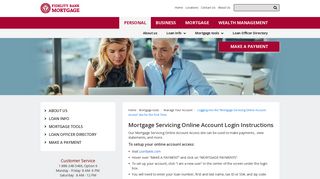Mortgage Servicing Online Account Access - Fidelity Bank