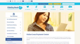 Online Loan Payment Center - Fidelity Bank