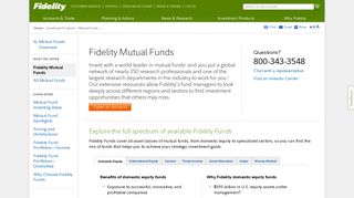 Fidelity Funds - Mutual Funds from Fidelity Investments