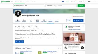 Fidelity National Title Employee Benefits and Perks | Glassdoor.com.au
