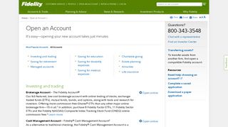 Open an Account with Fidelity - Fidelity Investments