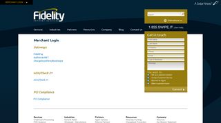 Merchant Login | Fidelity Payment Services
