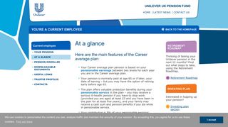 At a glance - Unilever UK Pension Fund